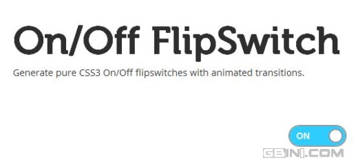 ɴCSS3Ч߹ - On/Off FlipSwitch