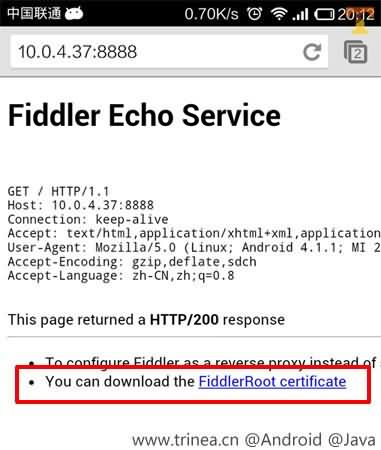 fiddler certifacate