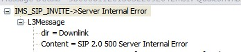 VOLTEServer Internal Error 500µδͨ