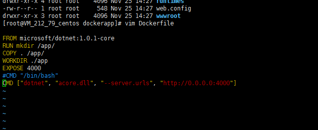 Docker  dotnetcore