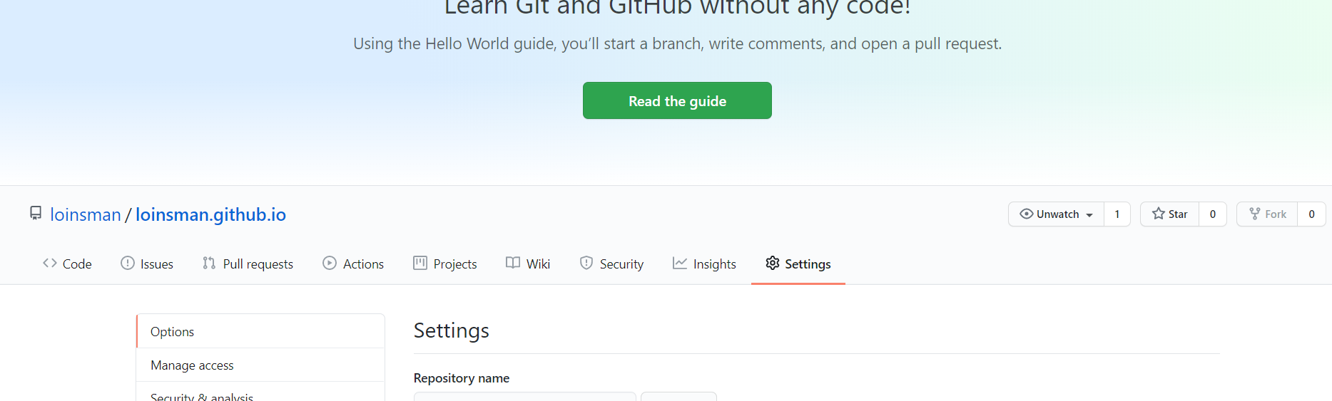  github page web