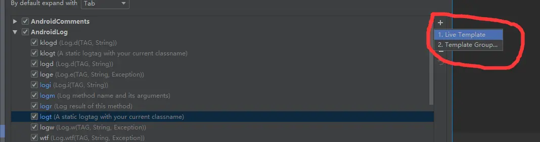 Kotlin-AndroidAndroidStudioԶLive TemplatesKotlinļlogtȿݷʽ