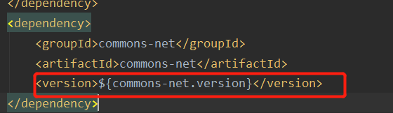maven dependencies.dependency.version is missing