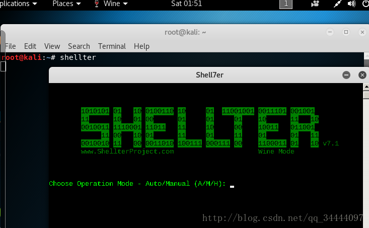 kali 2018.1 64λװshellter