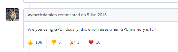 TensorFlow/Keras InternalError: Dst tensor is not initialized.