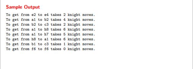 UVa - 439 - Knight Moves(bfs·)