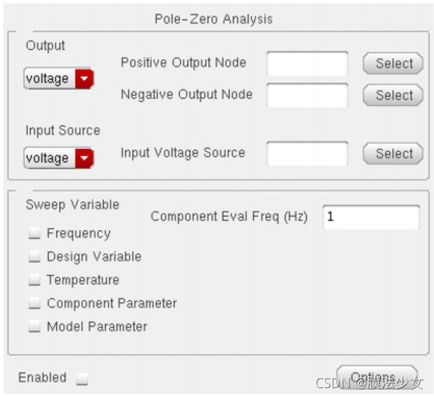 Cadence pz analysis