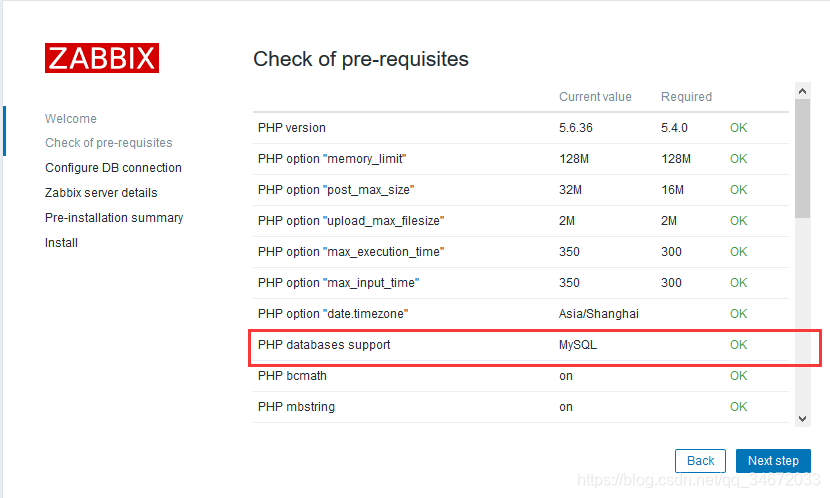 lnmpzabbixװʱʾphp databases support off 