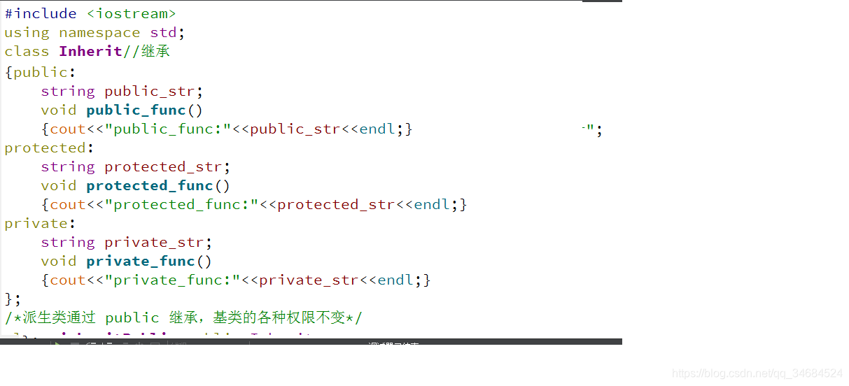 c++CLASS public protected private ̳