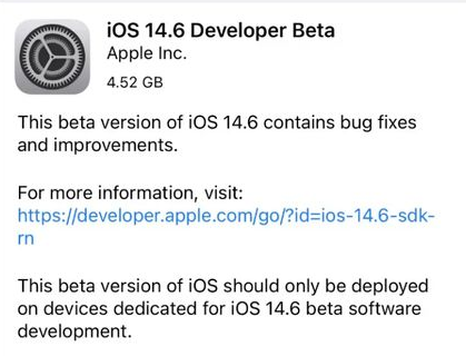 iOS14.6Beta1ˣ˸į