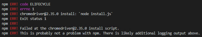 װģ飨npm installʱ chromedriver@2.35.0 install: `node install.js`