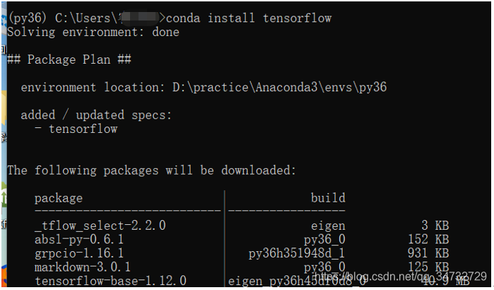 Windows10 ʹanaconda, TensorFlowpython3.6