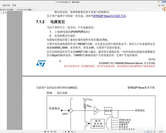 STM32F103_study12STM32 Reset and clock control