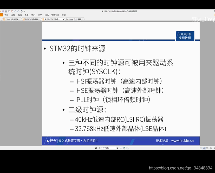 STM32F103_study12STM32 Reset and clock control