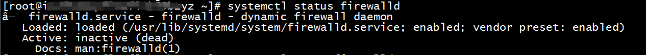 linux centos7ǽ֡FirewallD is not runningô