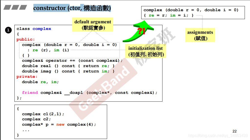 2ڶ class without pointer members  Complex