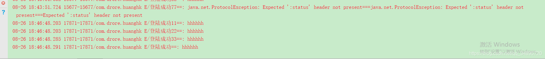 Problemjava.net.ProtocolException: Expected ':status' header not present