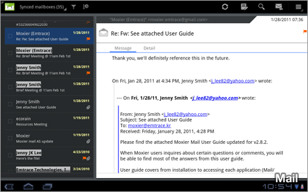 Moxier Mail for Tablet