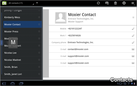 Moxier Mail for Tablet