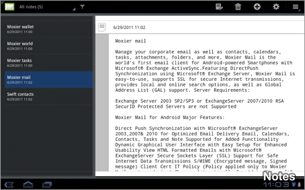 Moxier Mail for Tablet